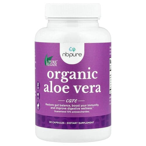 NB Pure, Βιολογική Αλόη Βέρα, 30 κάψουλες (300 mg ανά κάψουλα)
