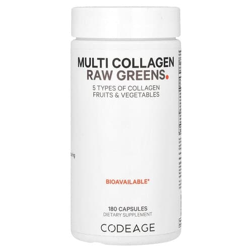 Codeage, Multi Collagen Raw Greens, 180 Κάψουλες