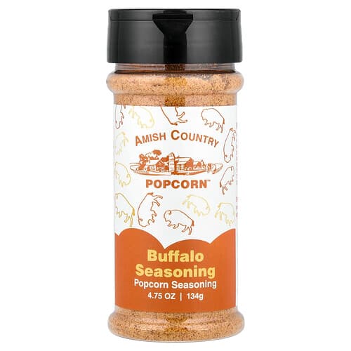 Amish Country Popcorn, Καρύκευμα ποπ κορν, βουβάλι , 4.75 oz (134 g)