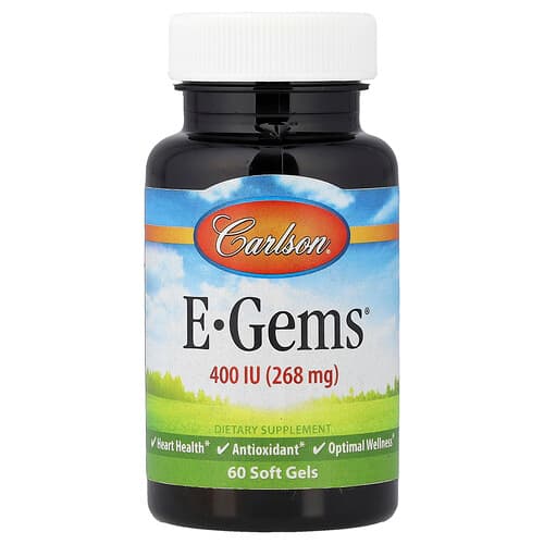 Carlson, E-Gems®, 400 IU (268 mg), 60 μαλακές κάψουλες