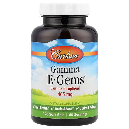 Carlson, Gamma E-Gems®, 465 mg, 120 μαλακές κάψουλες