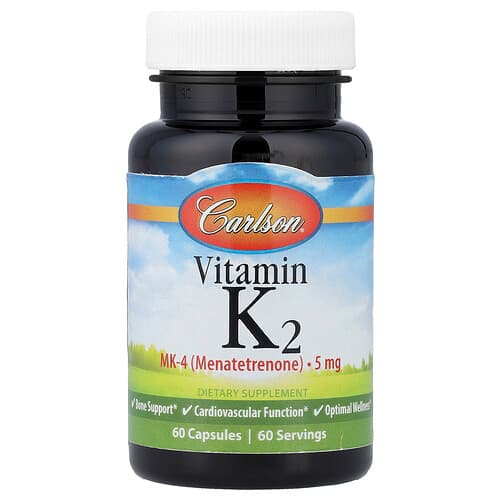 Carlson, Βιταμίνη K2, 5 mg, 60 κάψουλες