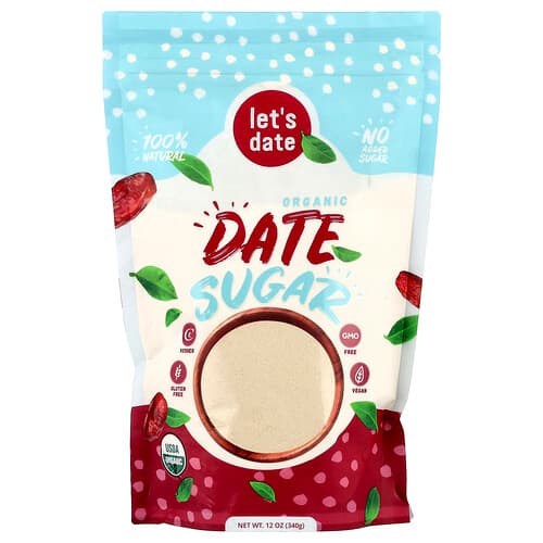Let's Date, Βιολογική ζάχαρη χουρμάδων, 340 γρ.