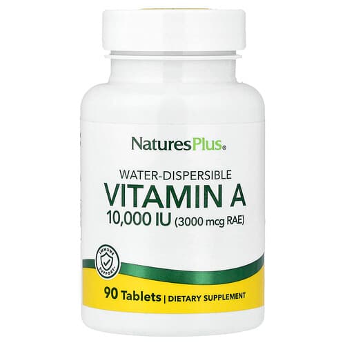 NaturesPlus, Βιταμίνη Α διαλυτή στο νερό, 90 δισκία
