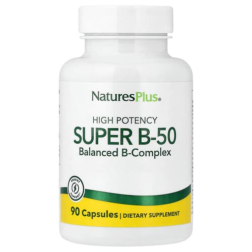NaturesPlus, Super B-50, Υψηλής Ισχύος, 90 Κάψουλες