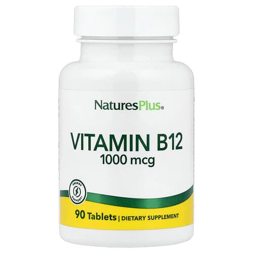 NaturesPlus, Βιταμίνη Β12, 1.000 mcg, 90 Δισκία