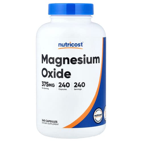Nutricost, Οξείδιο του Μαγνησίου, 375 mg, 240 Κάψουλες