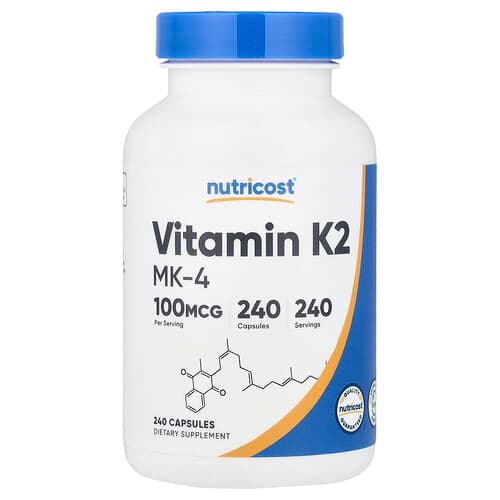 Nutricost, Βιταμίνη K2 MK-4, 100 mcg, 240 κάψουλες