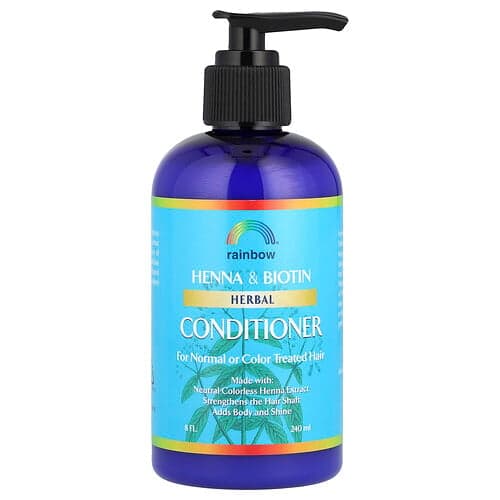 Rainbow Research, Henna &; Biotin Herbal Conditioner, Για κανονικά ή βαμμένα μαλλιά , 8 fl oz (240 ml)