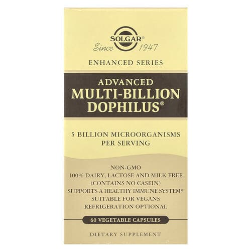 Solgar, Προηγμένο Multi-Billion Dophilus®, 60 φυτικές κάψουλες