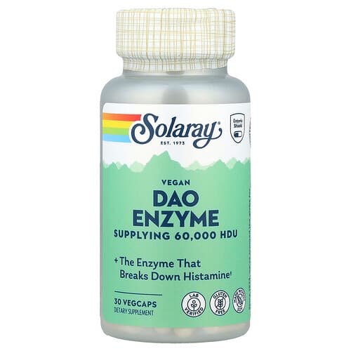 Solaray, Vegan DAO Ένζυμο, 4,2 mg, 30 φυτικές κάψουλες