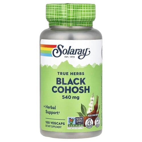 Solaray, Αληθινά Βότανα, Black Cohosh, 540 mg , 100 VegCaps