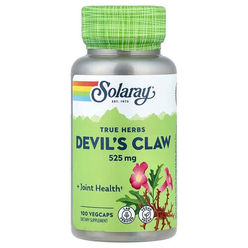 Solaray, Βότανα Ture, Νύχι του Διαβόλου, 525 mg, 100 φυτικές κάψουλες