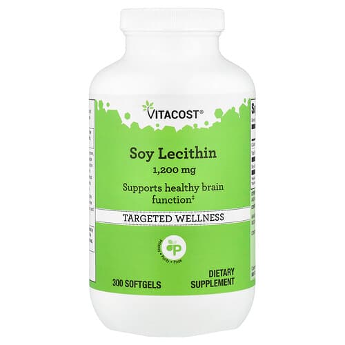Vitacost, Λεκιθίνη σόγιας, 1.200 mg, 300 μαλακές γέλη