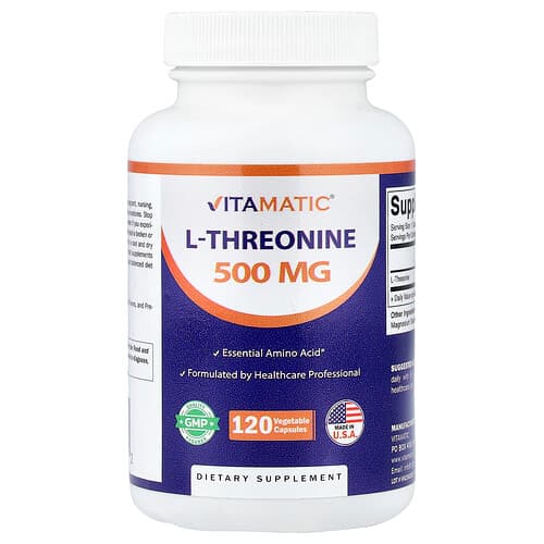 Vitamatic, L-θρεονίνη, 500 mg , 120 φυτικές κάψουλες