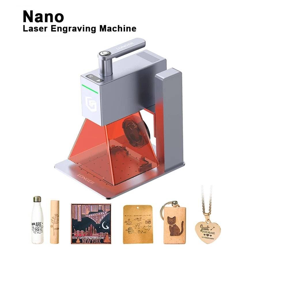 Longer Nano Laser Engraver 3d Printer 6W Diode Laser 0.05*0.05mm Precision Laser Spot 100*300mm Area 5000mm/s Speed with Goggles