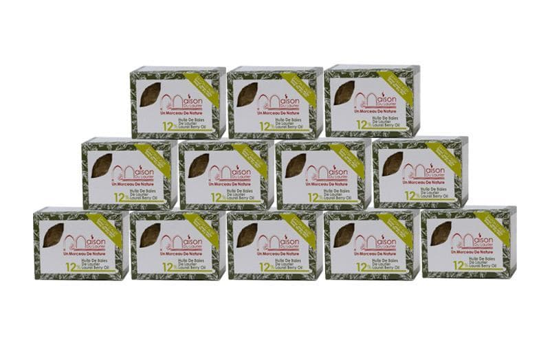 Savon D'Alep 200gr 12% Huile de baie de laurier - Lot de 12