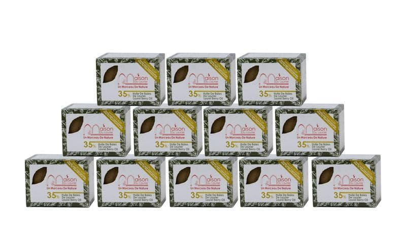 Savon D'Alep 200gr-35% Huile de baie de laurier - Lot de 12