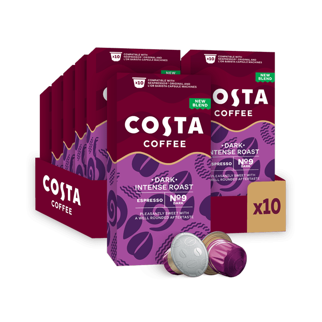 Costa Dark Intense Roast - 100 Coffee Capsules